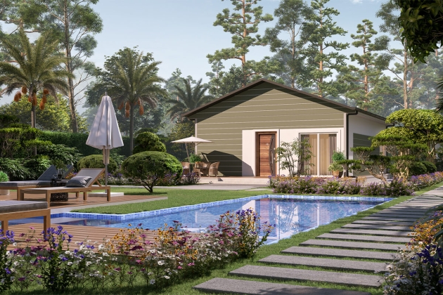 Uzun ömürlü çelik ev Huzur Diyarı 72 m²