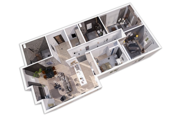 Casa de acero estética y funcional Horizonte 120 m²