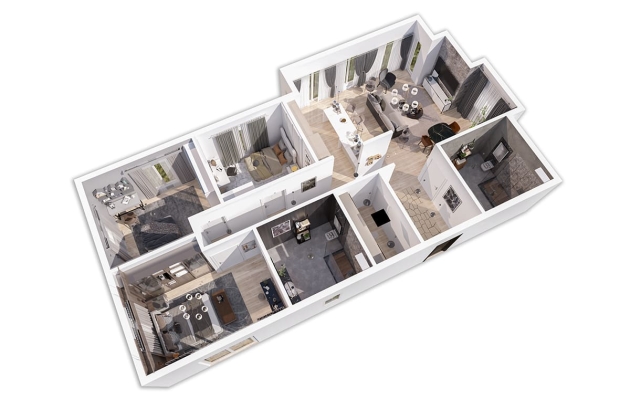 Estuche de acero duradero Horizonte 120 m²