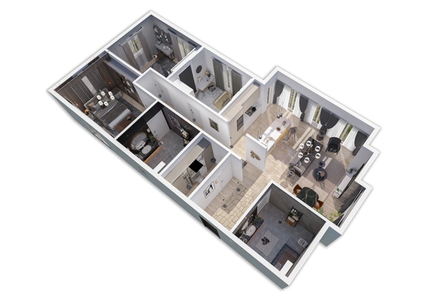Vida segura con una casa de acero Horizonte 120 m²