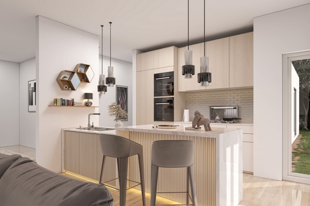 Modelo de casa minimalista de acero Horizonte 120 m²